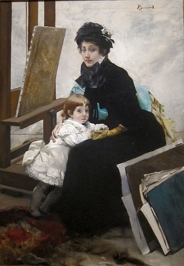 Madeleine Lerolle and Her Daughter Yvonne ca1880 by Paul-Albert Besnard 1849-1934